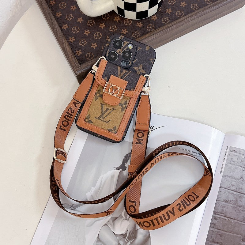 Lou Card Holder Crossbody iPhone Case 035