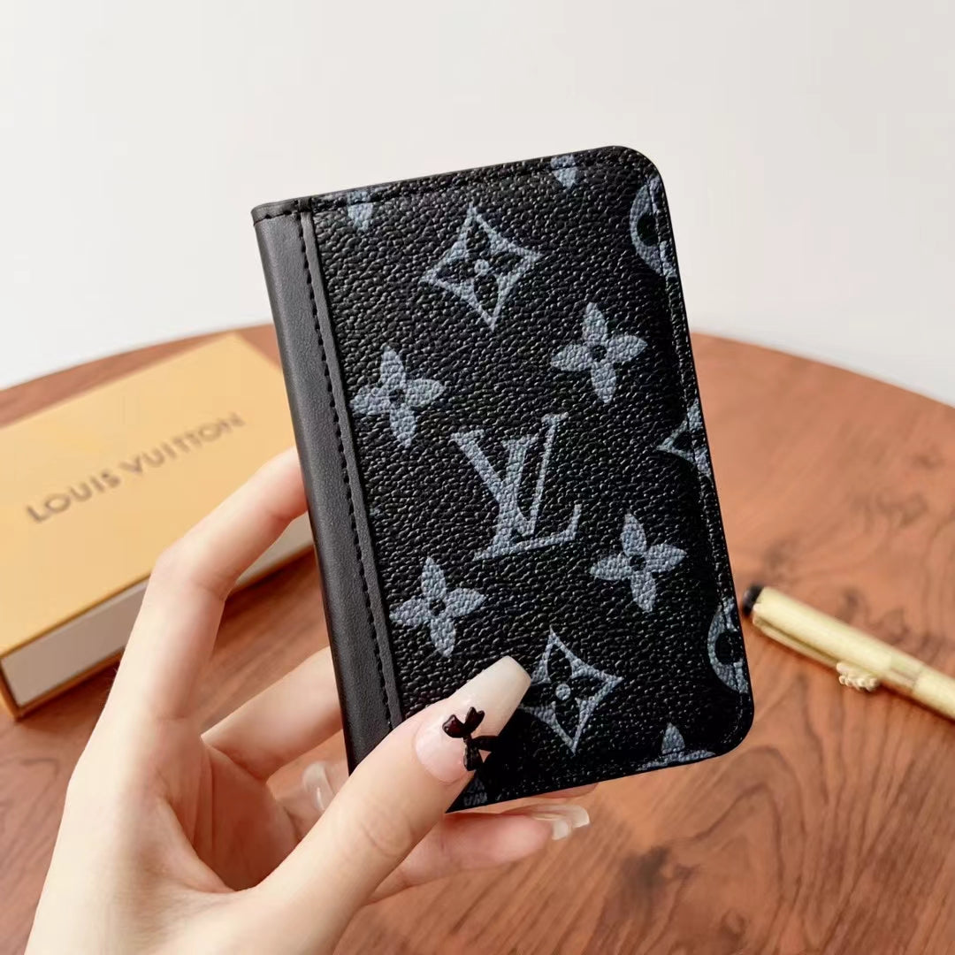Elegant Checkered & Monogram Wallets
