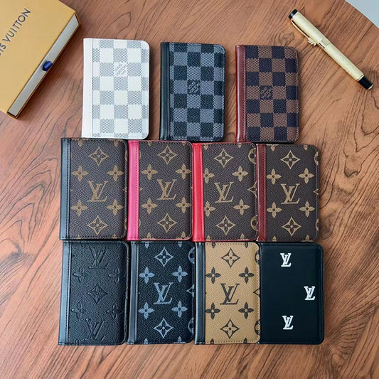 Elegant Checkered & Monogram Wallets