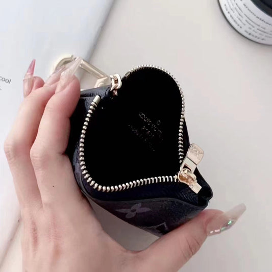 Luxury Inspired Monogram Coin Pouch Collection with Chain Clip