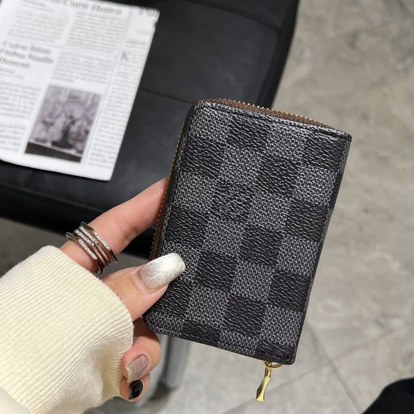 Luxury Monogram Zipper Wallet Collection