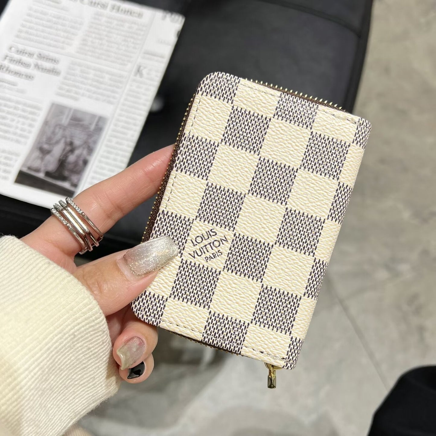 Luxury Monogram Zipper Wallet Collection