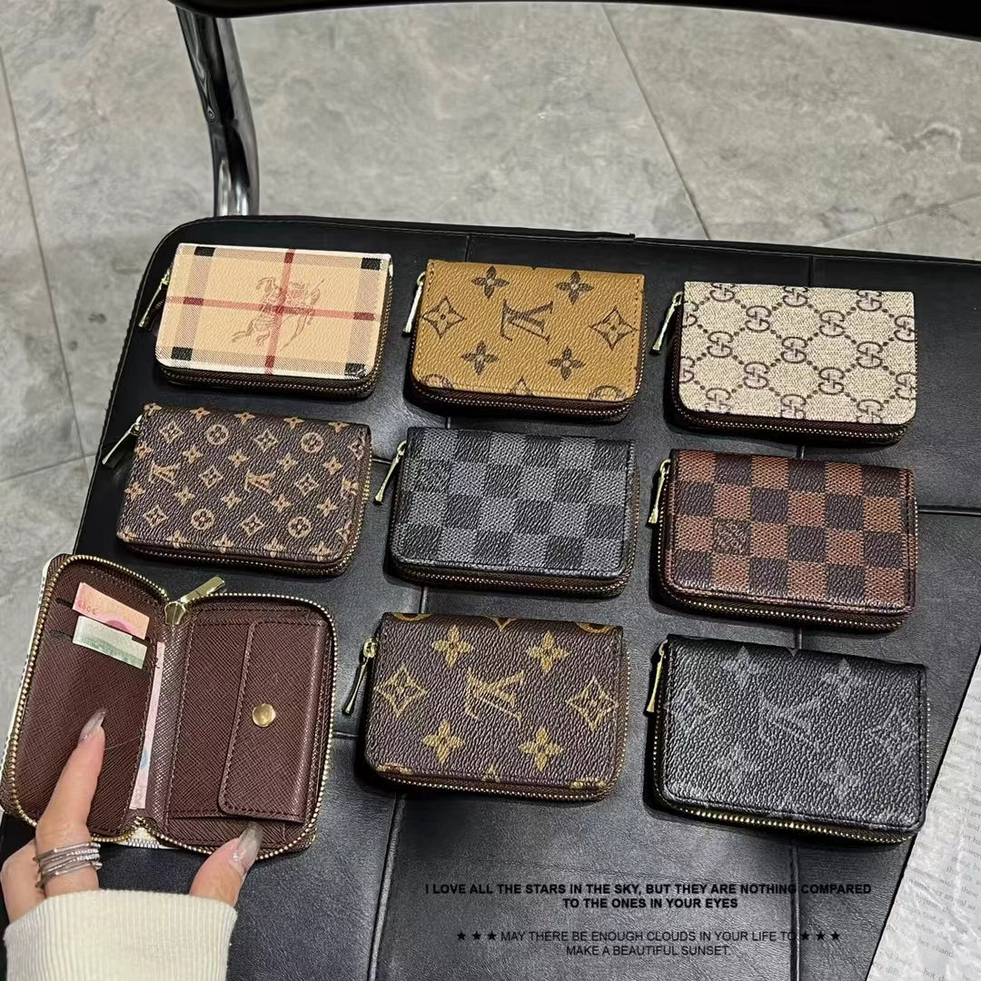 Luxury Monogram Zipper Wallet Collection