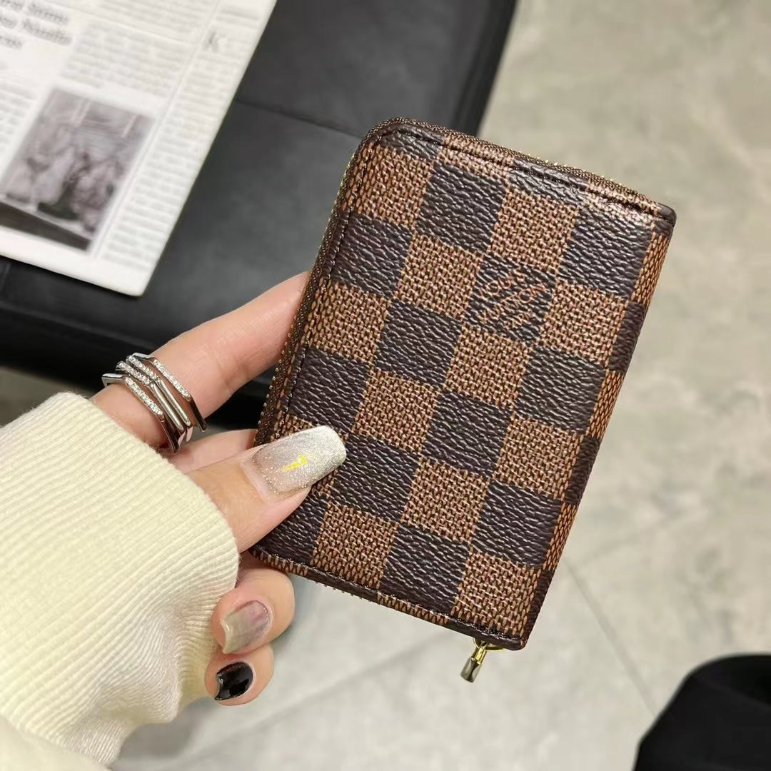 Luxury Monogram Zipper Wallet Collection