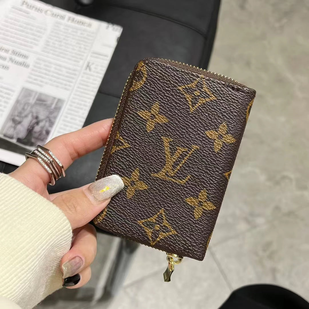 Luxury Monogram Zipper Wallet Collection