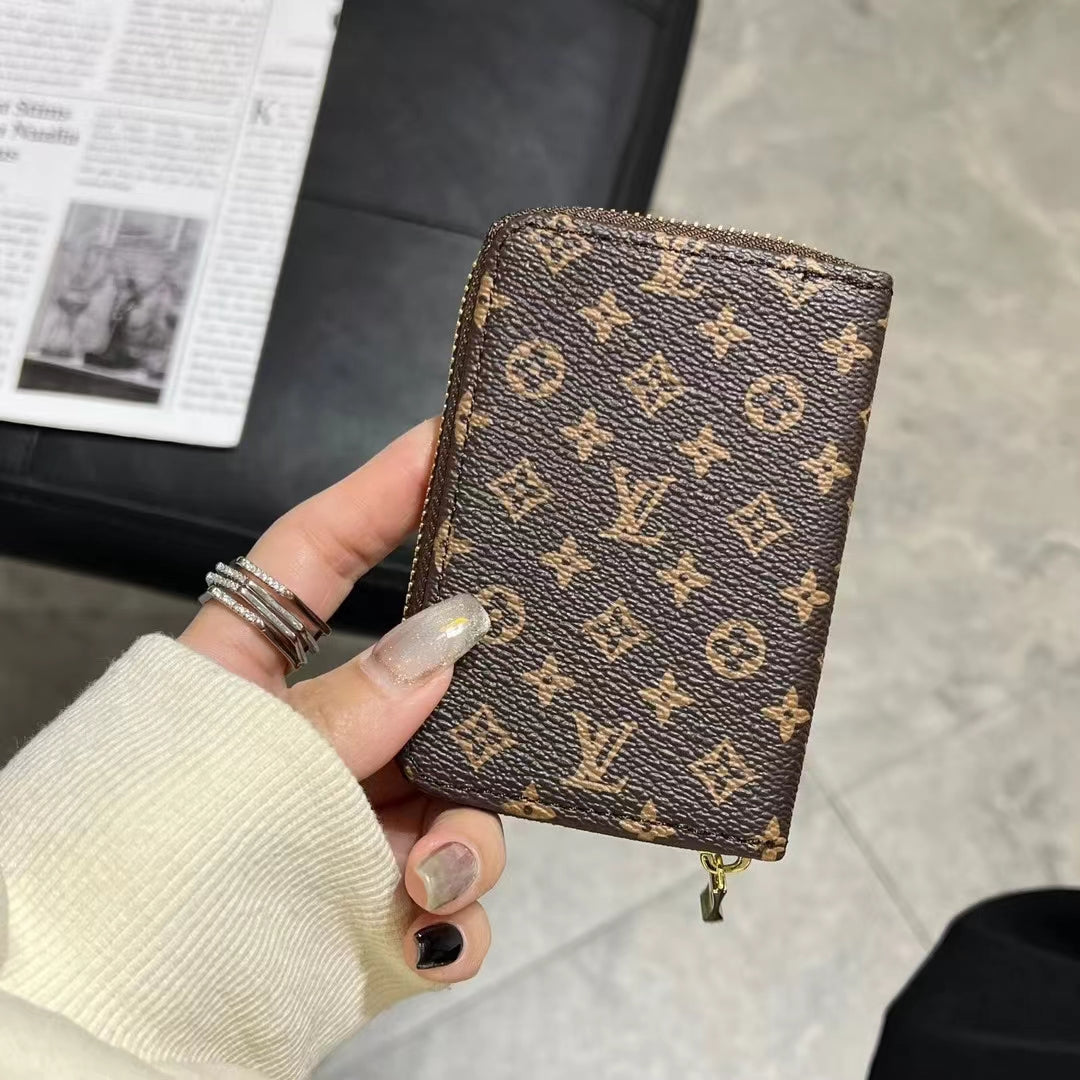 Luxury Monogram Zipper Wallet Collection