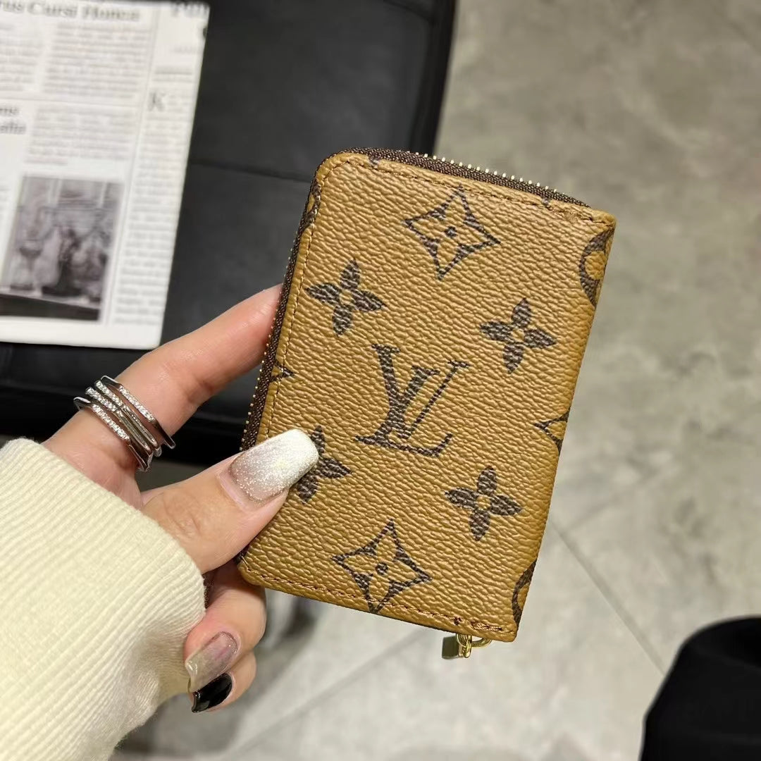 Luxury Monogram Zipper Wallet Collection