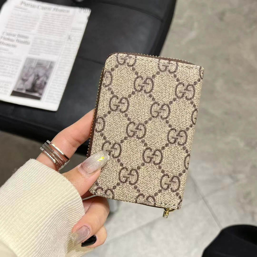 Luxury Monogram Zipper Wallet Collection