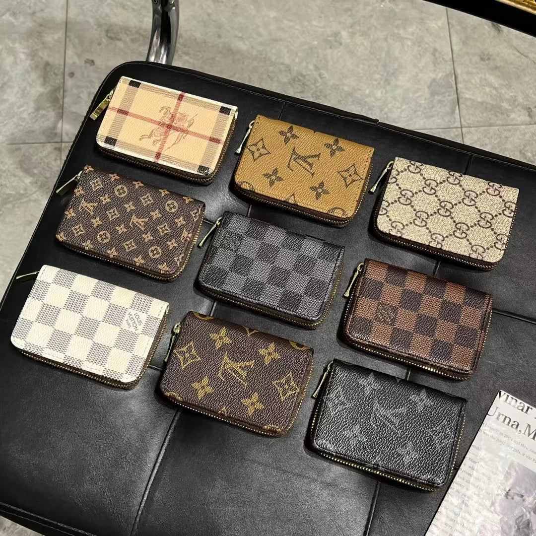 Luxury Monogram Zipper Wallet Collection