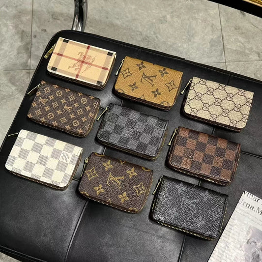 Luxury Monogram Zipper Wallet Collection