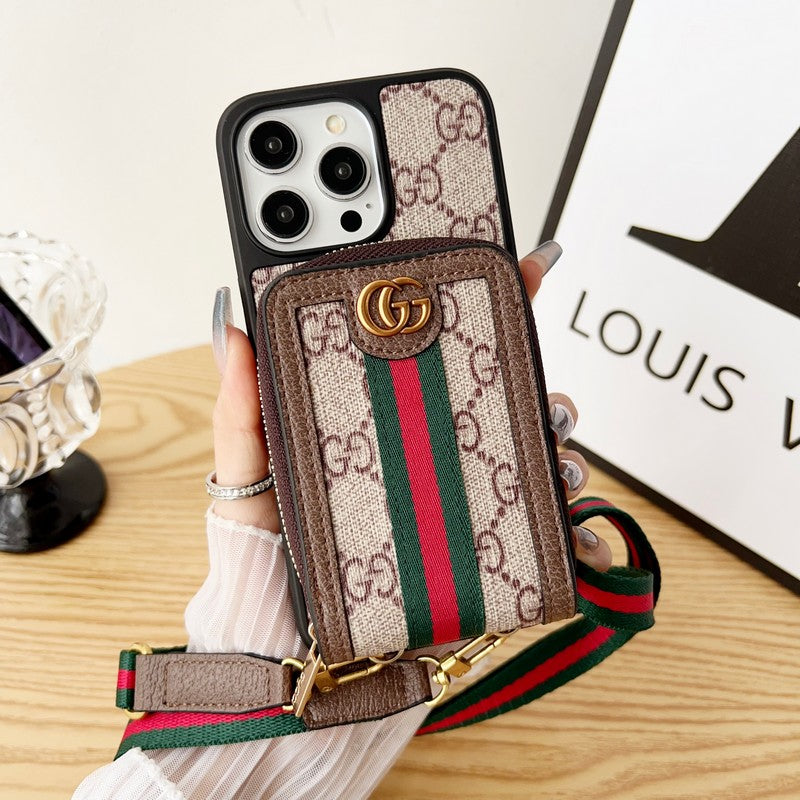 Lou Card Holder Chain iPhone Case 005
