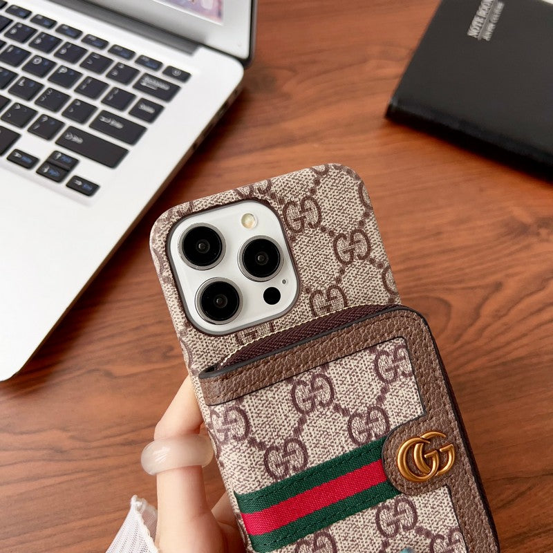 Lou Card Holder Chain iPhone Case 034