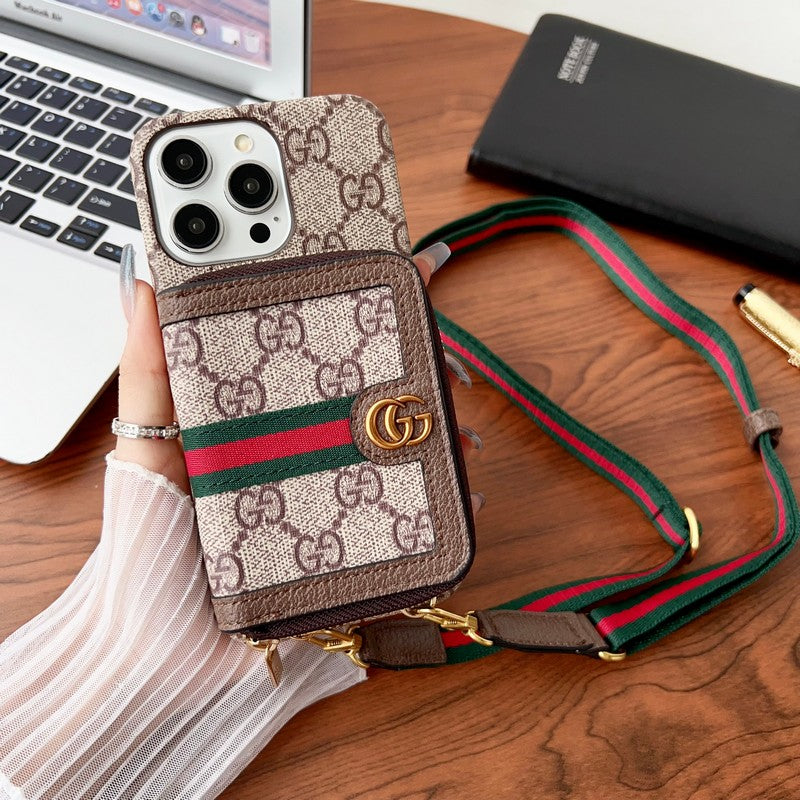 Lou Card Holder Chain iPhone Case 034