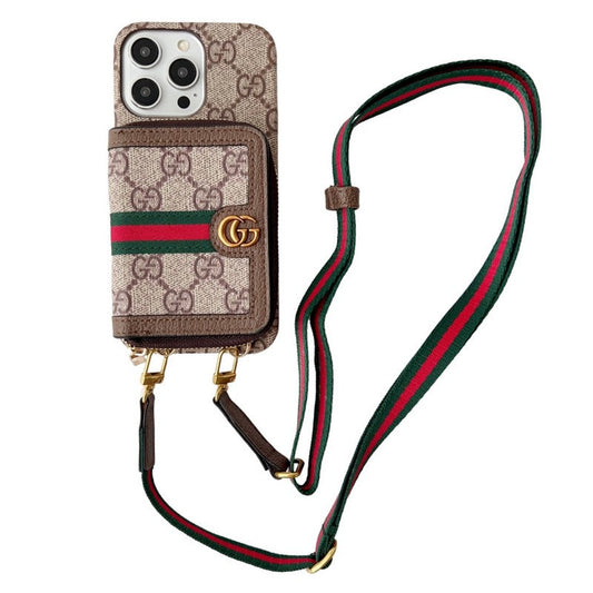 Lou Card Holder Chain iPhone Case 034