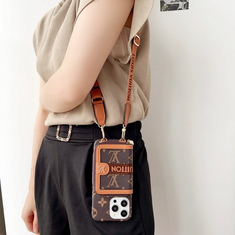Lou Card Holder Chain iPhone Case 034