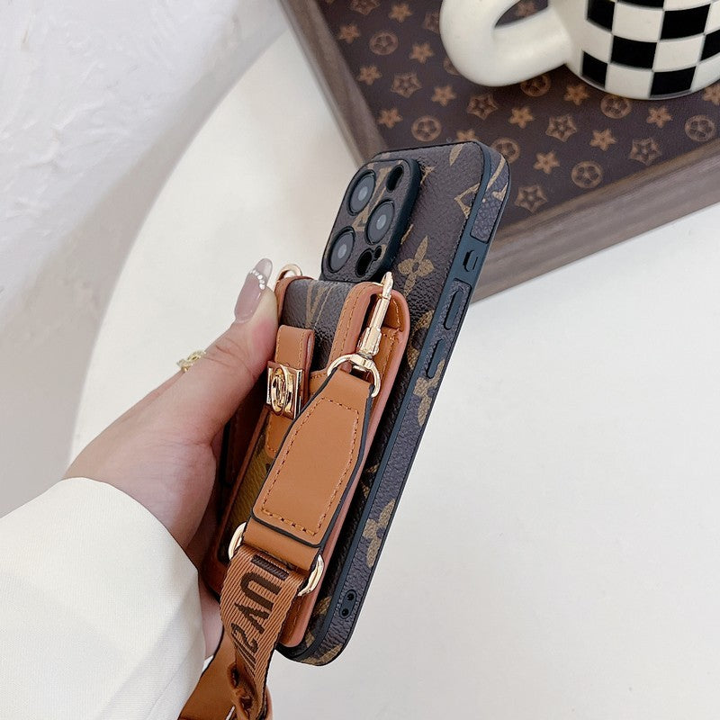 Lou Card Holder Crossbody iPhone Case 035