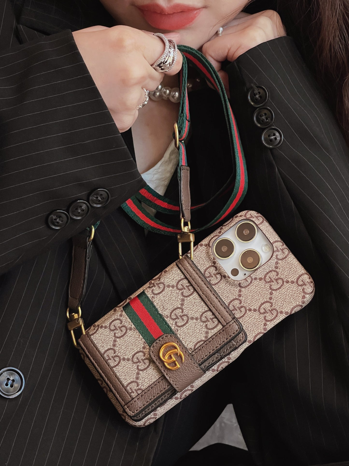 Card Bag Crossbody iPhone Case 007