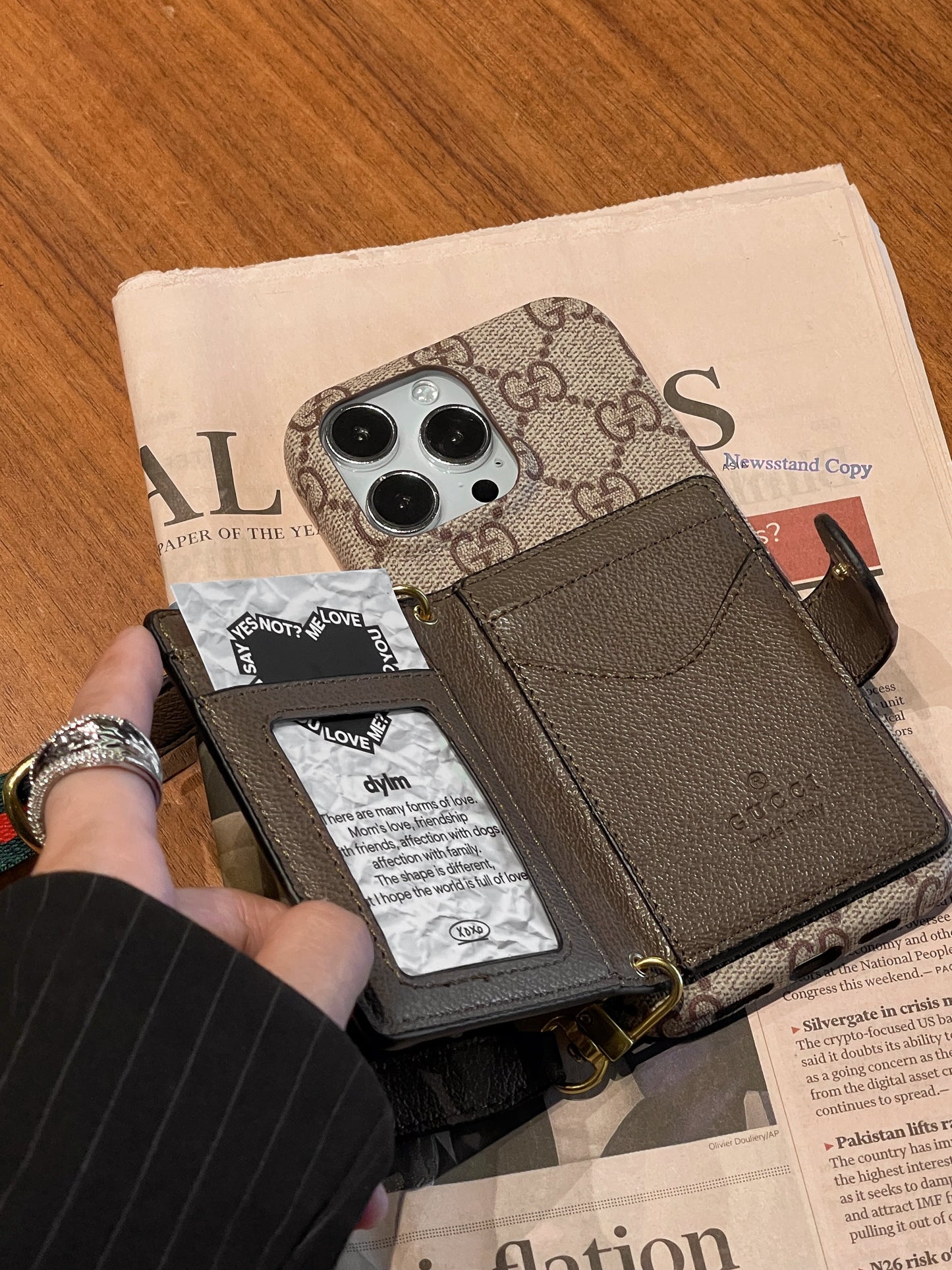 Card Bag Crossbody iPhone Case 007