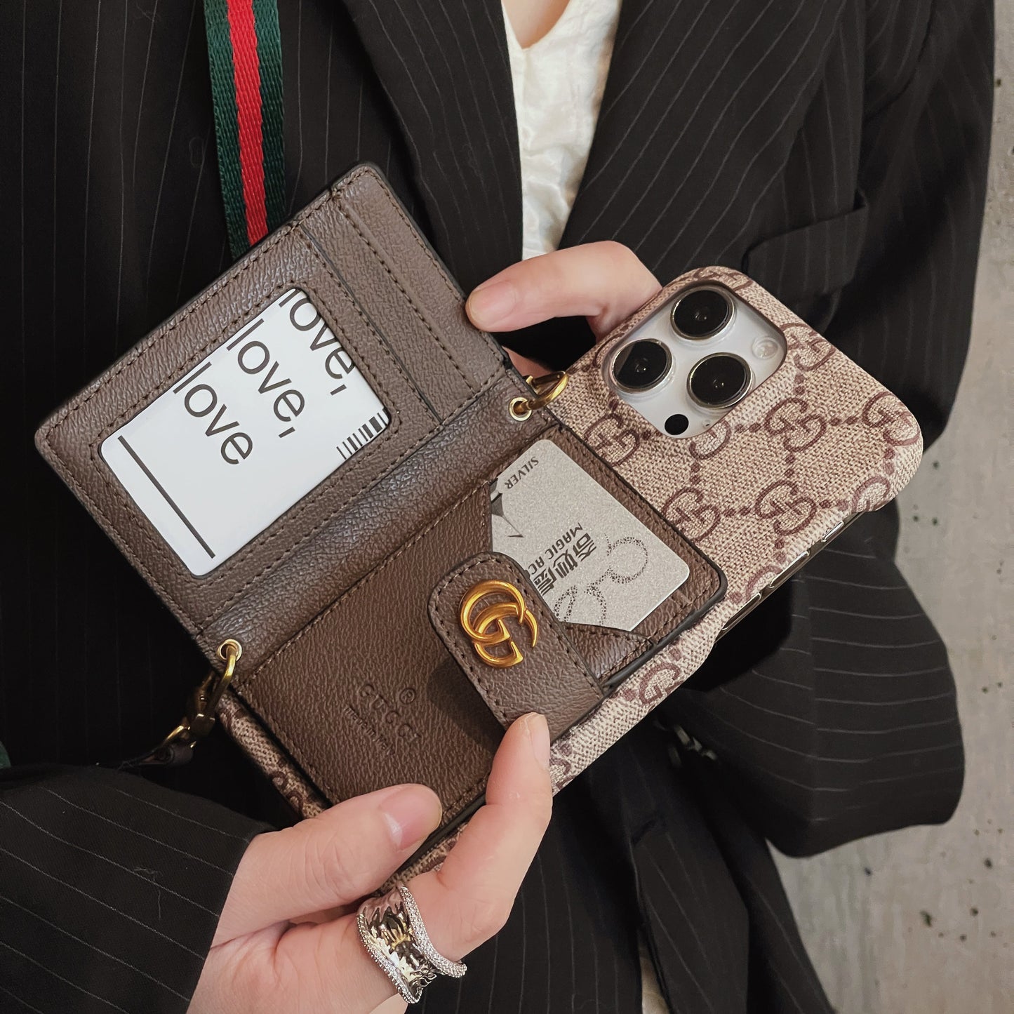 Card Bag Crossbody iPhone Case 007