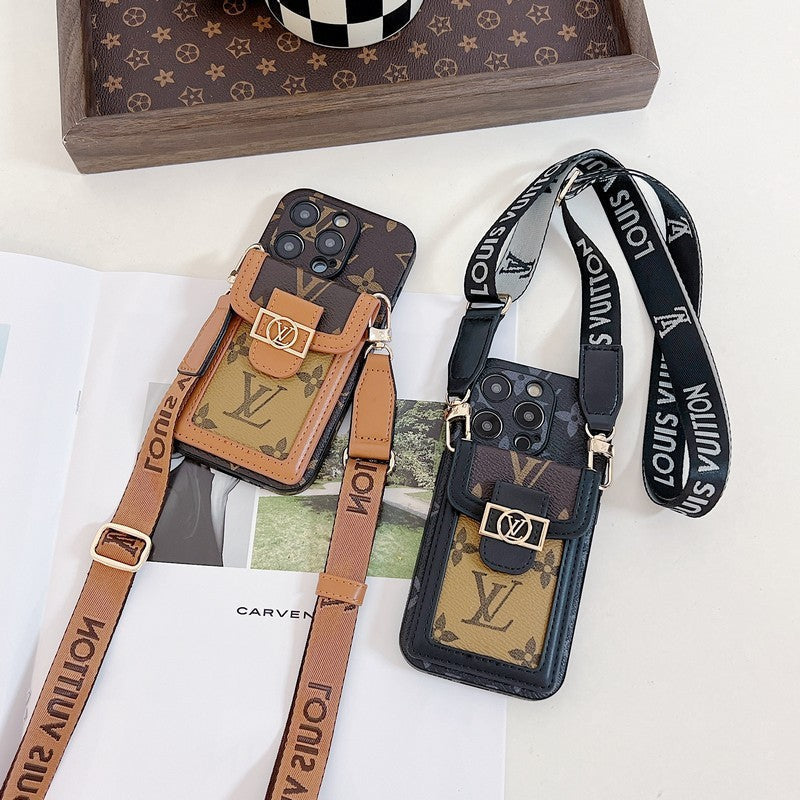 Lou Card Holder Crossbody iPhone Case 035