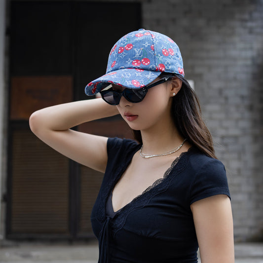 Cute Cherry Pattern Hat, A Must-Have for Fashionistas