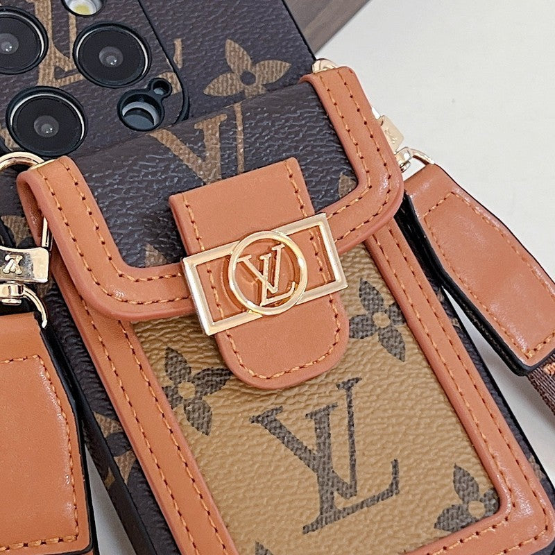 Lou Card Holder Crossbody iPhone Case 035