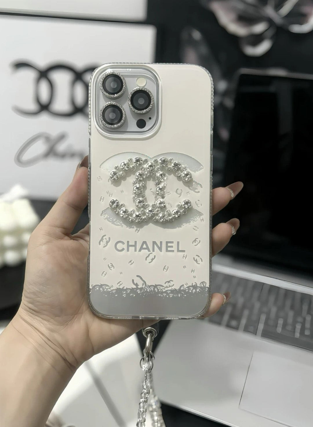 Luxury Crystal iPhone Case With Bracelet Strap 002