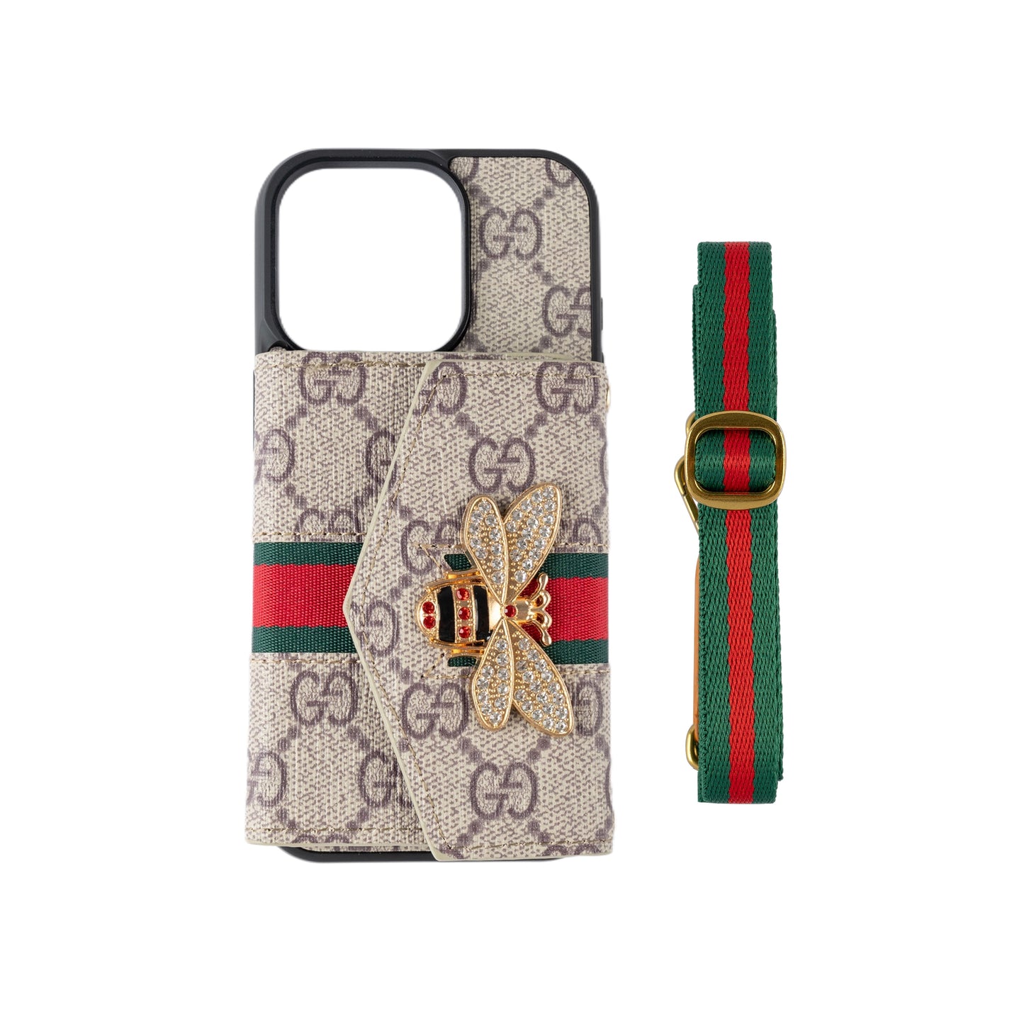 Advanced Crossbody iPhone Case with Card Holder & Shoulder Strap  01
