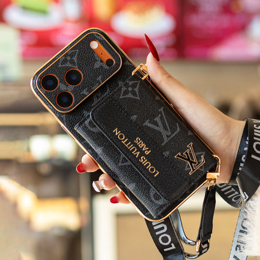 New Classic Luxury Card Holder Phone Case for iPhone Series