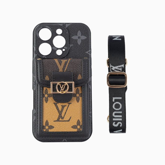 Lou Card Holder Crossbody iPhone Case 035