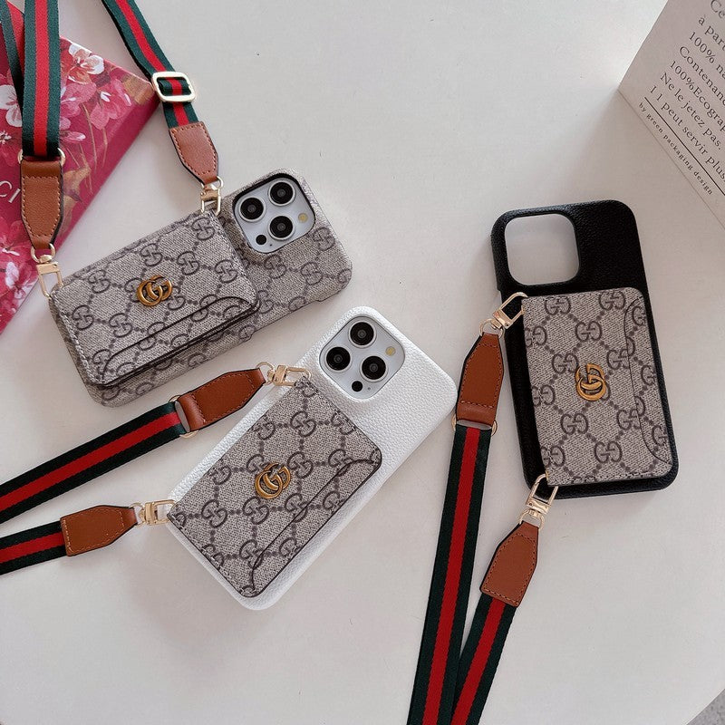Card Bag Crossbody Classic iPhone Case 026