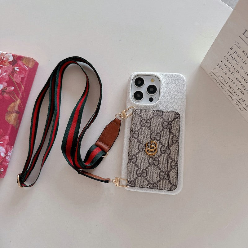 Card Bag Crossbody Classic iPhone Case 026
