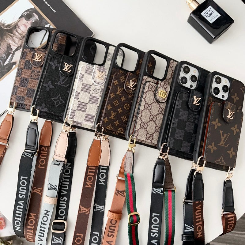 Card Bag Crossbody Chain iPhone Case 029