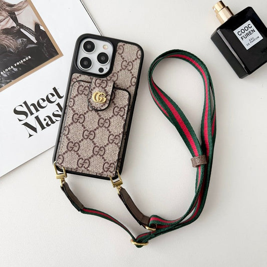 Card Bag Crossbody Chain iPhone Case 029