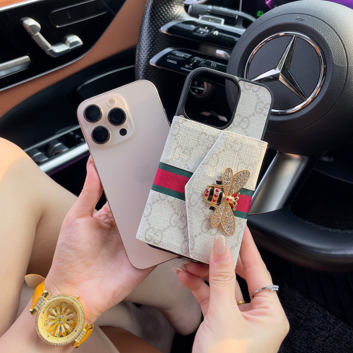 Advanced Crossbody iPhone Case with Card Holder & Shoulder Strap  01