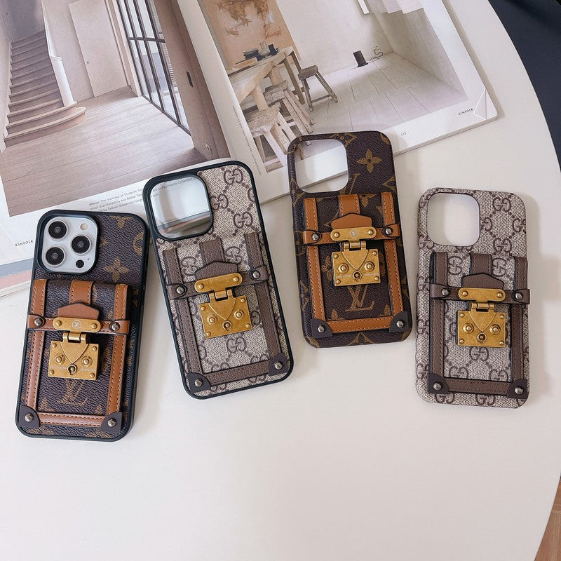 Lou Card Holder iPhone Case 004