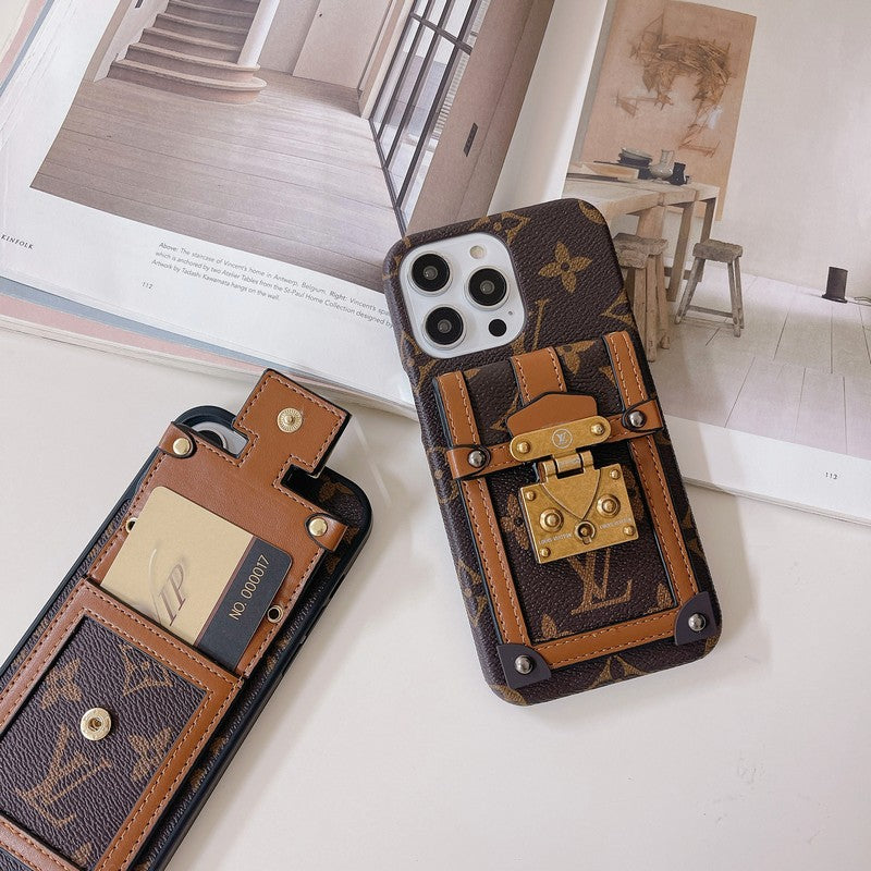 Lou Card Holder iPhone Case 004