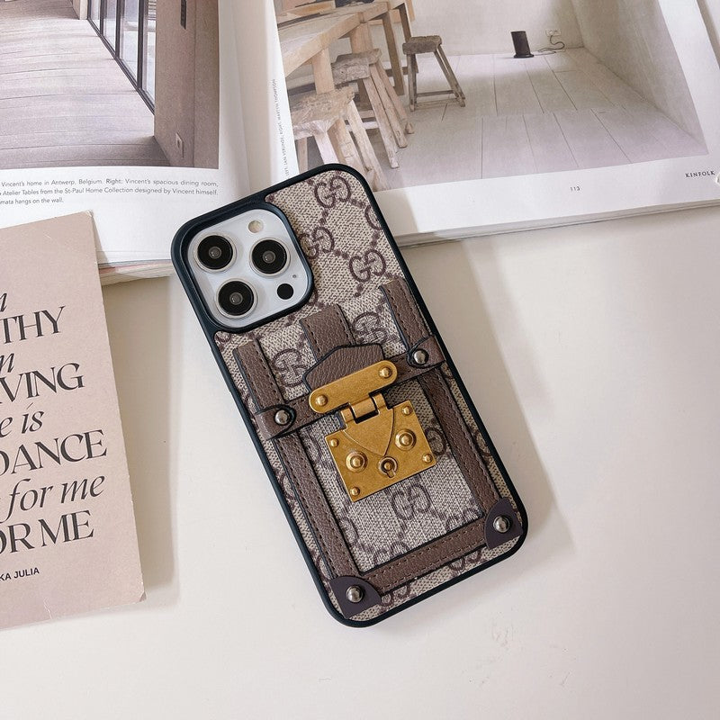 Lou Card Holder iPhone Case 004