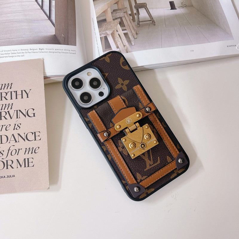 Lou Card Holder iPhone Case 004