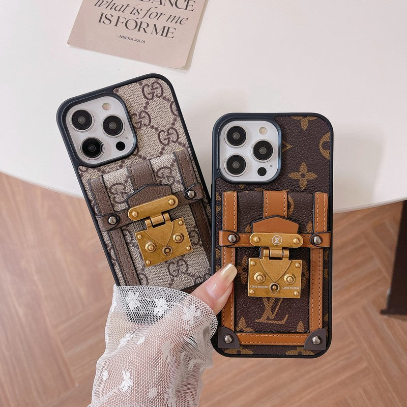 Lou Card Holder iPhone Case 004