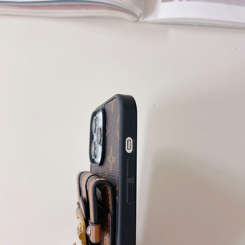 Lou Card Holder iPhone Case 004