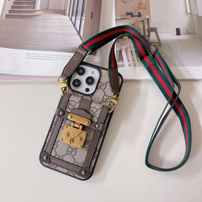 Lou Card Holder Chain iPhone Case  048