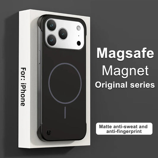 Frameless Magnetic Case For iPhone 17/ 16 /15 /14