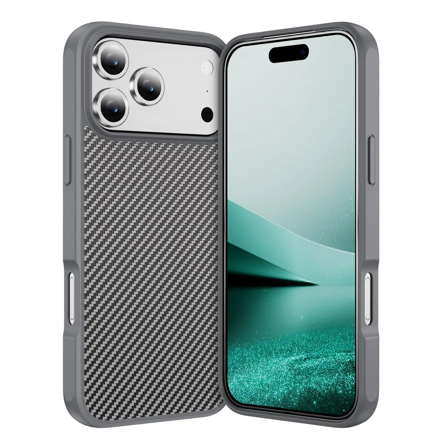Thin Carbon Fiber Texture Magnetic Hard Case For Magsafe For iPhone 17 /16 /15 /14