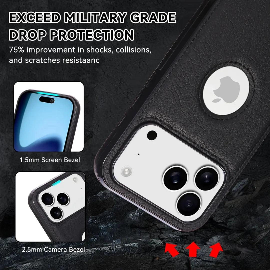 Luxury High Quality PU Leather Mobile Phone Case For iPhone 17 /16 /15 /14