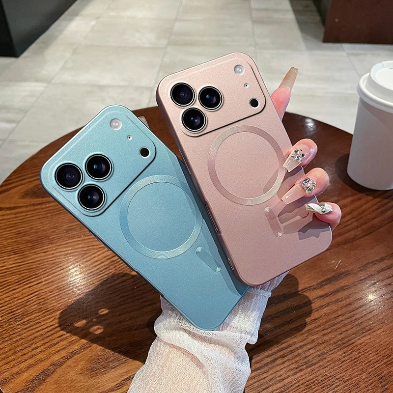 Luxury Matte Soft Magsafe Magnetic Phone Case For iPhone 17/ 16/ 15 / 14