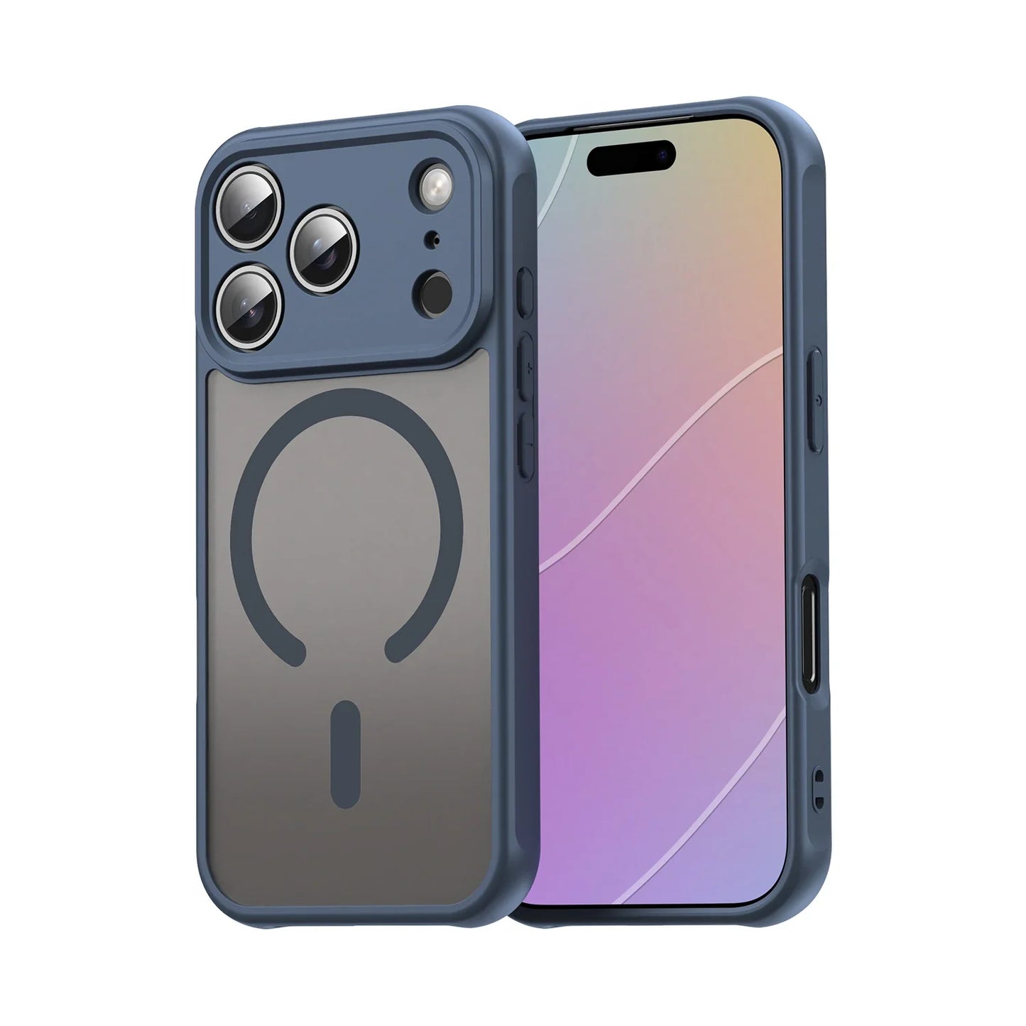 Shockproof Skin feel Matte Translucent Magnetic Case For iPhone 17 /16 /15 /14