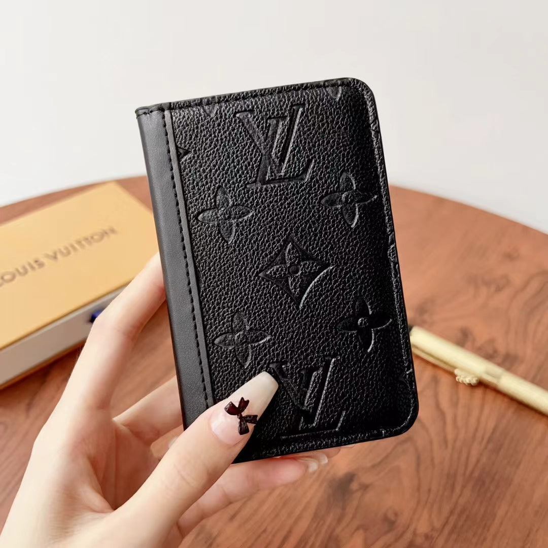 Elegant Checkered & Monogram Wallets