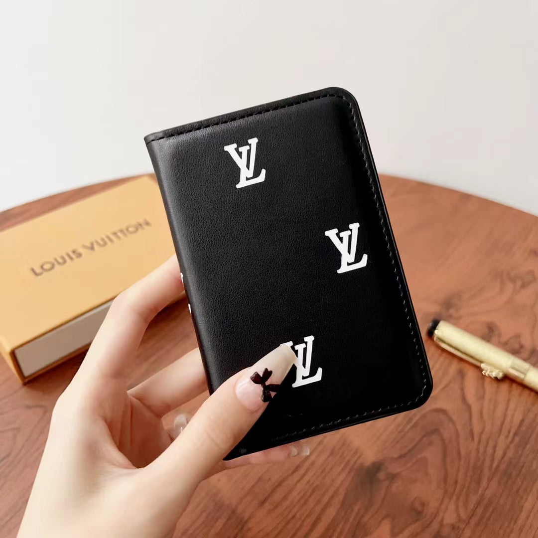 Elegant Checkered & Monogram Wallets