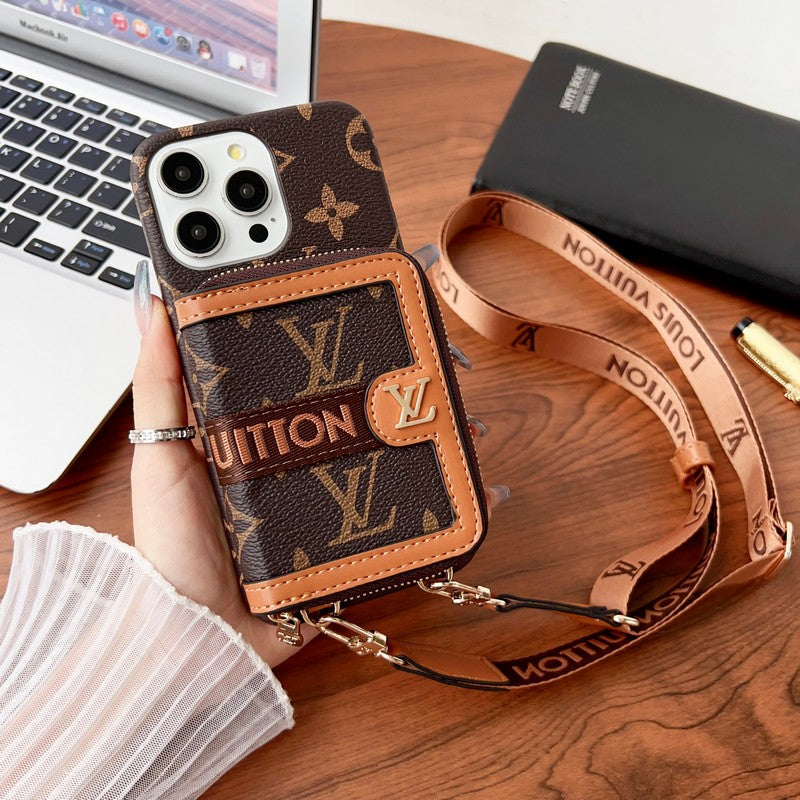 Lou Card Holder Chain iPhone Case 034